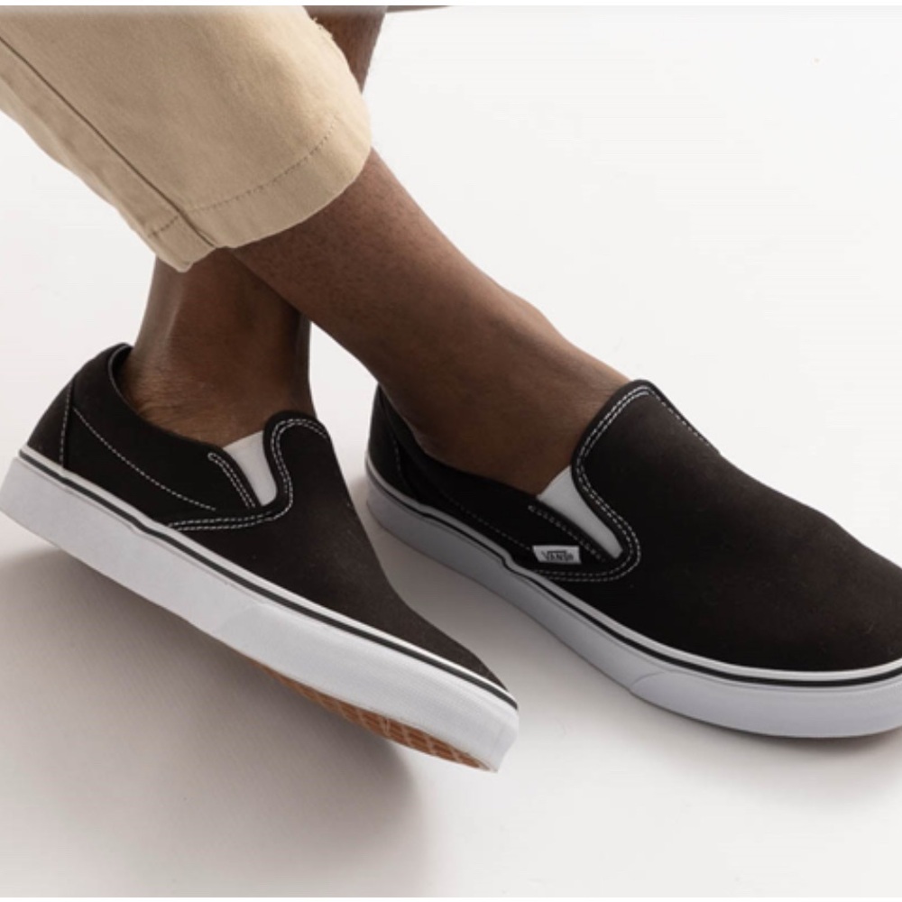 Vans Women Black Slip-On Shoes